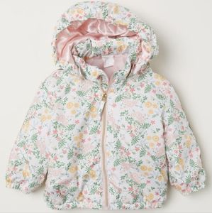 H&M Padded Floral Hooded Jacket